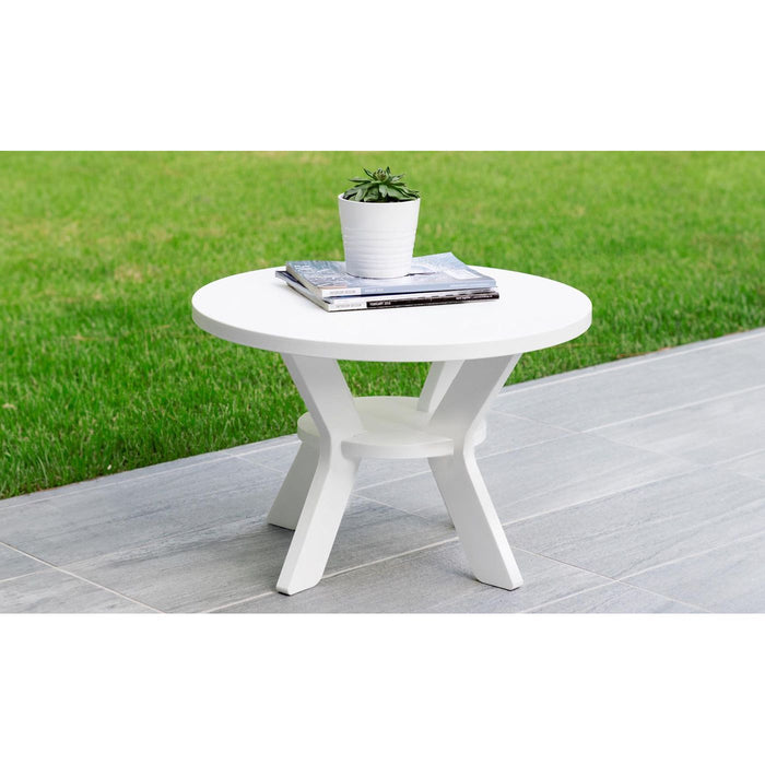 Ledge Lounger Mainstay Round Side Table, All Weather Side Table, Round Patio Side Table, Deck Side Table