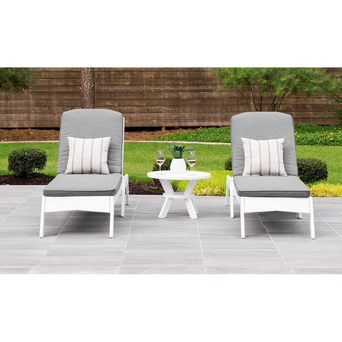 Ledge Lounger Mainstay Round Side Table, All Weather Side Table, Round Patio Side Table, Deck Side Table