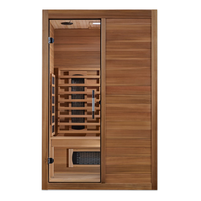 ***New 2024 Model***  S-Line MX-S206-01 Maxxus Full Spectrum Infrared Sauna - Pacific Cedar