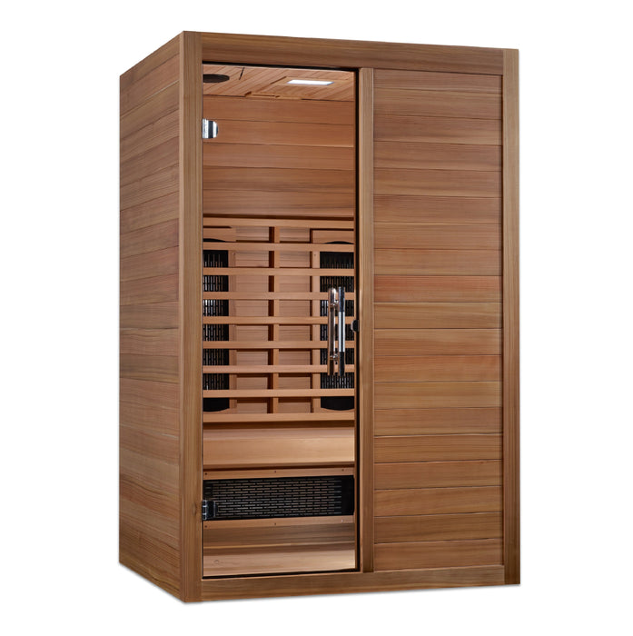 ***New 2024 Model***  S-Line MX-S206-01 Maxxus Full Spectrum Infrared Sauna - Pacific Cedar