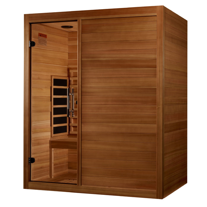 ***New 2024 Model***  S-Line MX-S306-01 Maxxus Full Spectrum Infrared Sauna - Pacific Cedar