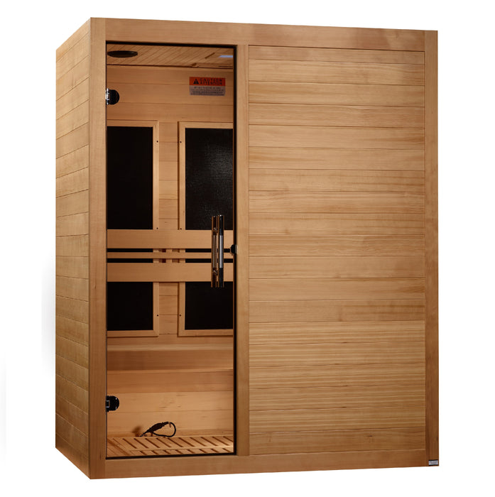 ***New 2024 Model***  S-Line MX-S306-01 Maxxus Ultra Low EMF FAR Infrared Sauna Canadian Hemlock