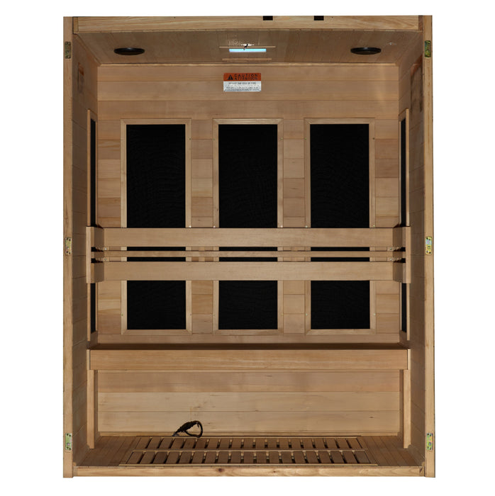 ***New 2024 Model***  S-Line MX-S306-01 Maxxus Ultra Low EMF FAR Infrared Sauna Canadian Hemlock