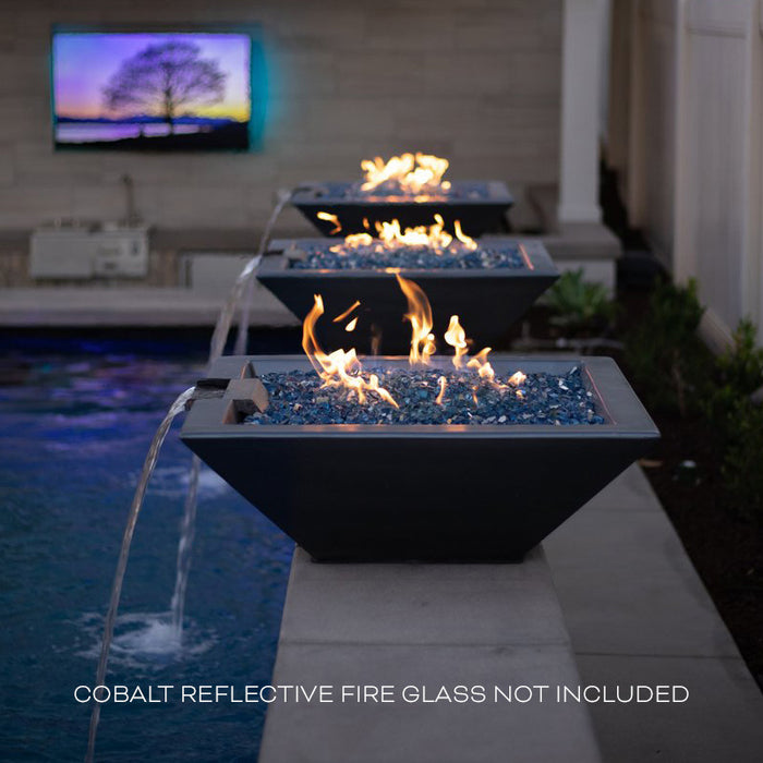 The Outdoor Plus Maya Fire & Water Bowl - GFRC Concrete