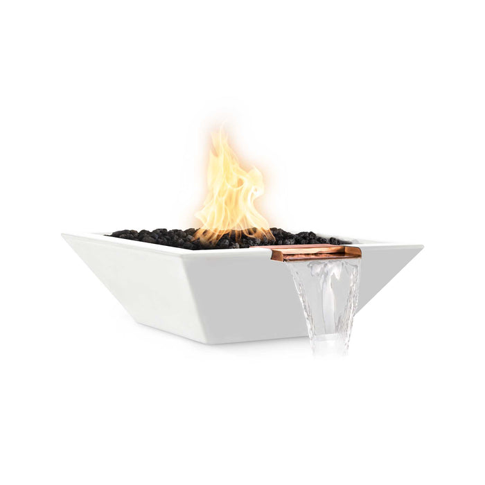 The Outdoor Plus Maya Fire & Water Bowl - GFRC Concrete