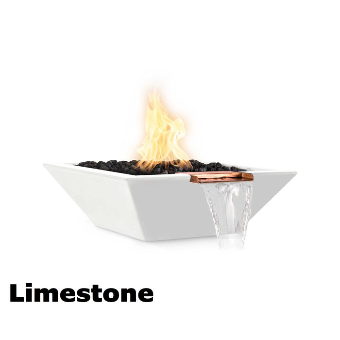 The Outdoor Plus Maya Fire & Water Bowl - GFRC Concrete