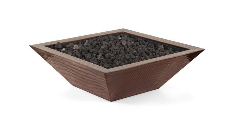 The Outdoor Plus Maya Fire Bowl - Hammered Patina Copper