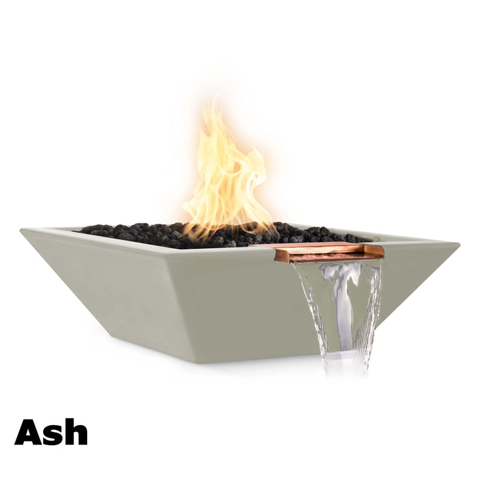 The Outdoor Plus Maya Fire & Water Bowl - GFRC Concrete