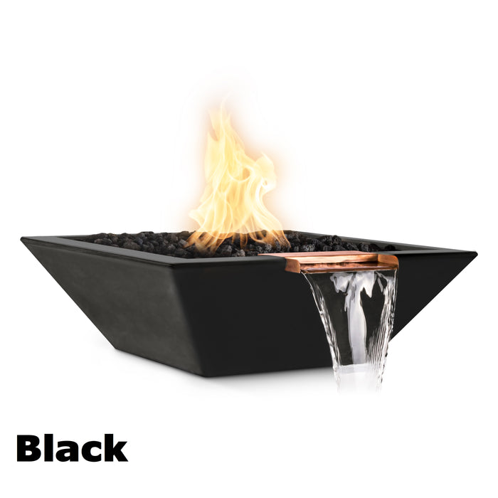 The Outdoor Plus Maya Fire & Water Bowl - GFRC Concrete