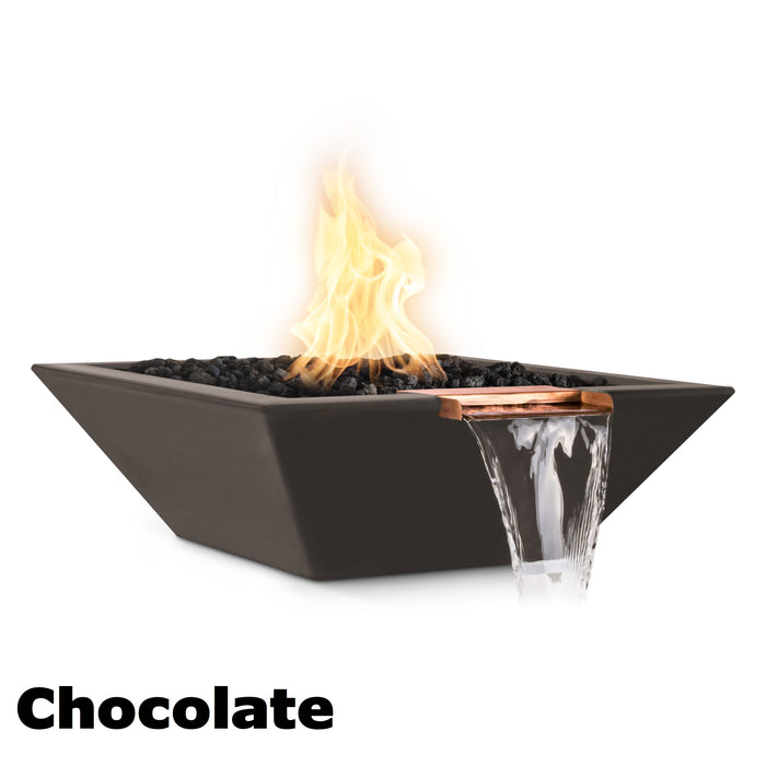 The Outdoor Plus Maya Fire & Water Bowl - GFRC Concrete