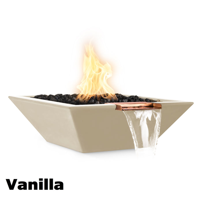 The Outdoor Plus Maya Fire & Water Bowl - GFRC Concrete