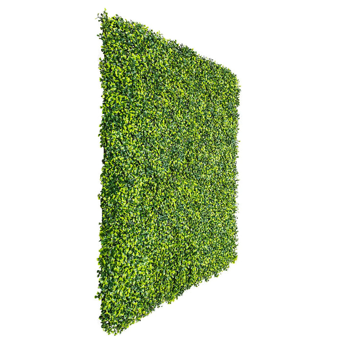 Designer Plants Artificial Mixed Boxwood Hedge Panel Wall 40" x 40" 11SQ FT Commercial Grade UV Resistant