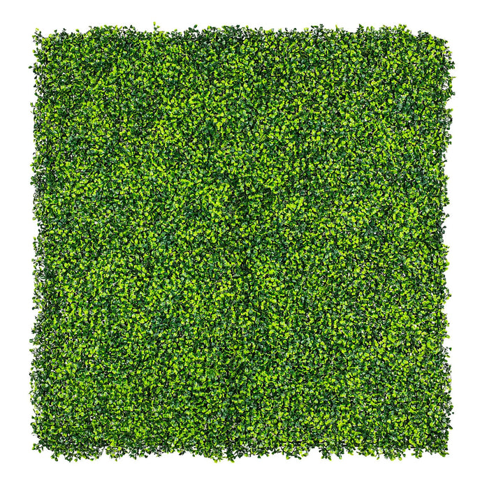 Sample Panel of Mixed Artificial Boxwood Wall (Small Sample) Commercial Grade UV Resistant