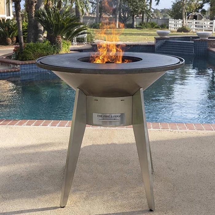 The Outdoor Plus Mojave Wood Burning Grill, Round Wood Burning Grill, Table Top Grill