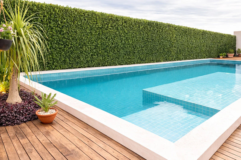 Natural Artificial Boxwood Wall 40" x 40" 11SQ FT Commercial Grade UV Resistant