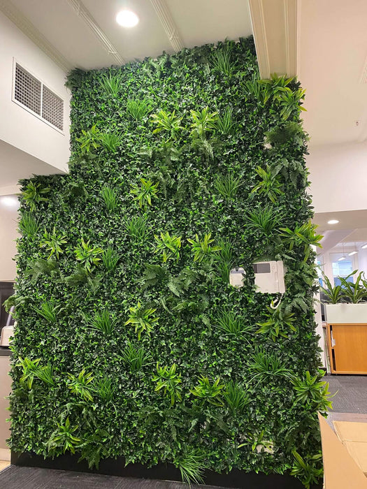Luxury Green Tropics Artificial Living Wall /  Green Wall 40" x 40" 11SQ FT Commercial Grade UV Resistant