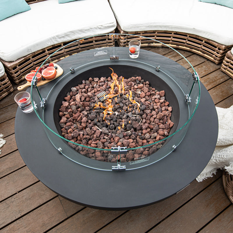Elementi Lunar Fire Bowl Table