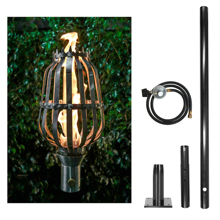 The Outdoor Plus Tiki Torch & Post Kit - Urn (OPT-TPK10)