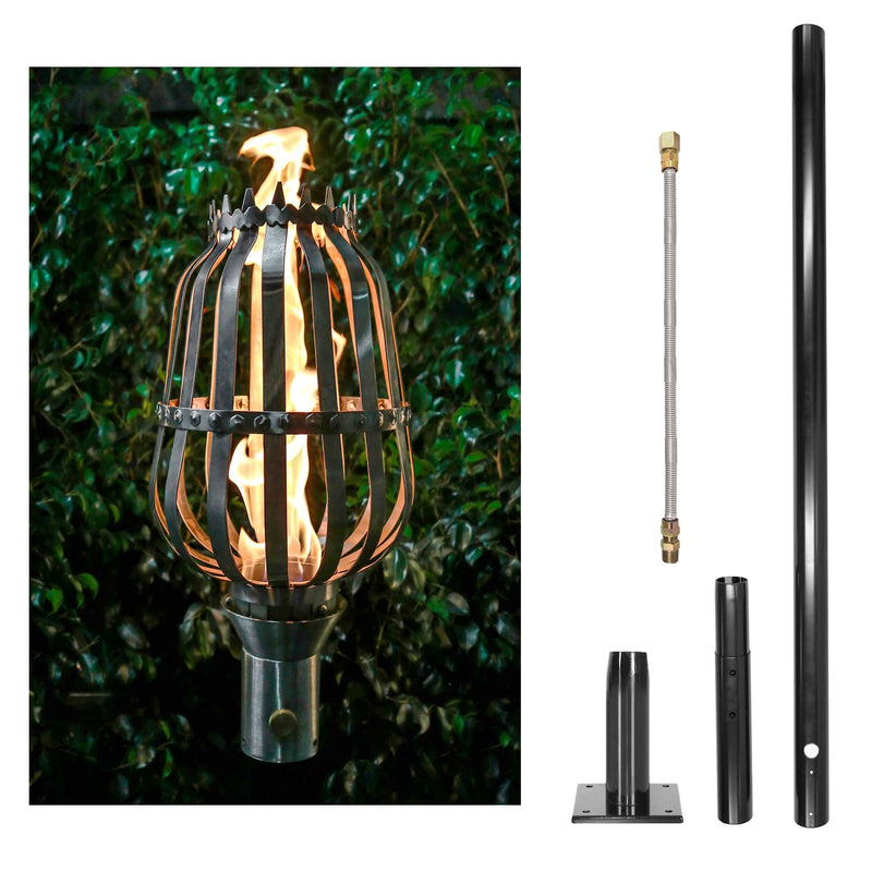 The Outdoor Plus Tiki Torch & Post Kit - Urn (OPT-TPK10)