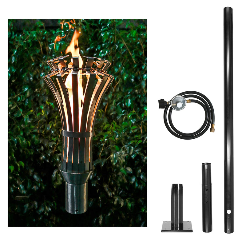 The Outdoor Plus Tiki Torch & Post Kit - Gothic (OPT-TPK11)