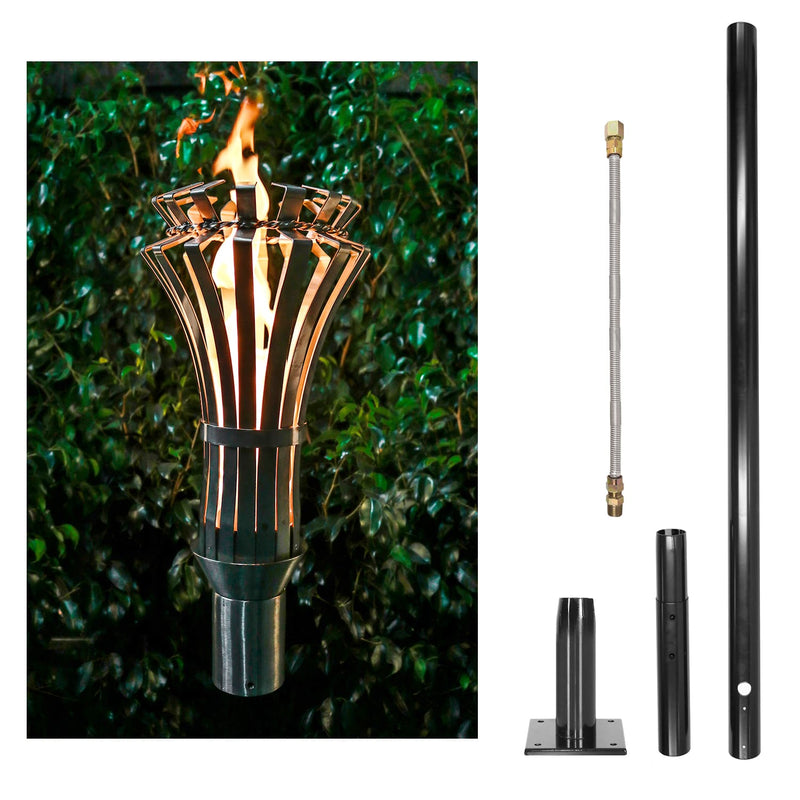 The Outdoor Plus Tiki Torch & Post Kit - Gothic (OPT-TPK11)