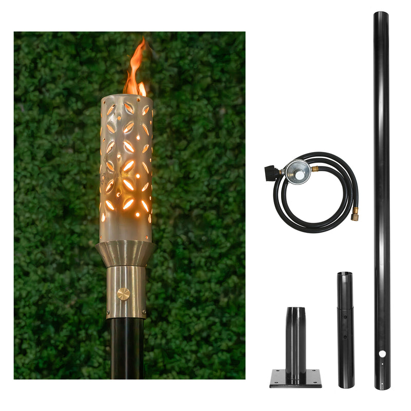 The Outdoor Plus Tiki Torch & Post Kit - Diamond (OPT-TPK18)