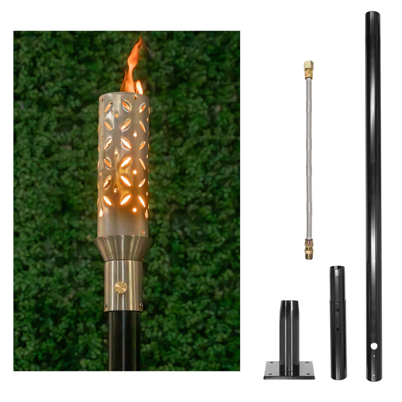 The Outdoor Plus Tiki Torch & Post Kit - Diamond (OPT-TPK18)