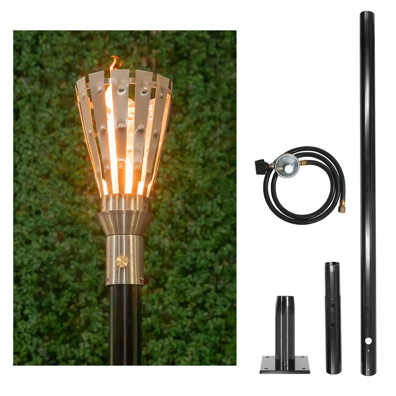 The Outdoor Plus Tiki Torch & Post Kit - Trojan (OPT-TPK3)