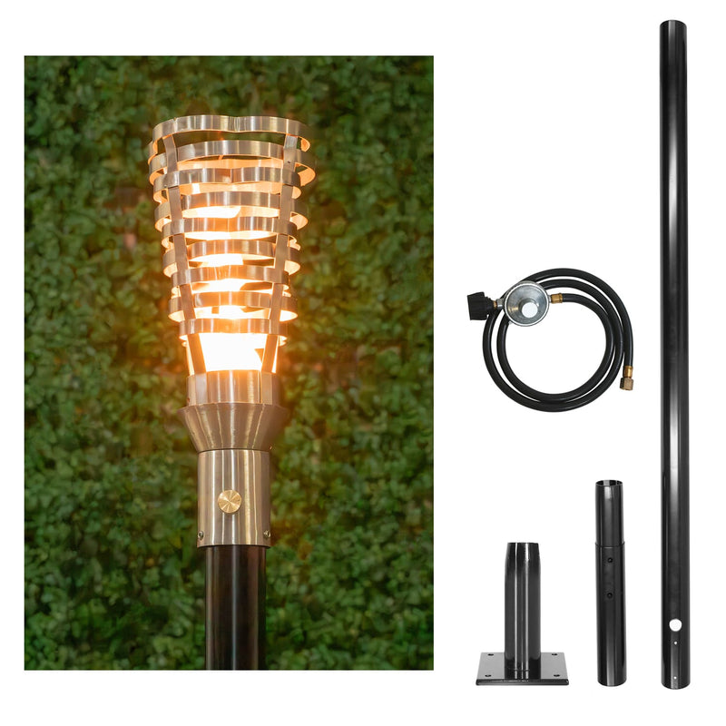 The Outdoor Plus Tiki Torch & Post Kit - Hercules (OPT-TPK5)