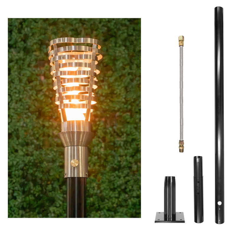 The Outdoor Plus Tiki Torch & Post Kit - Hercules (OPT-TPK5)