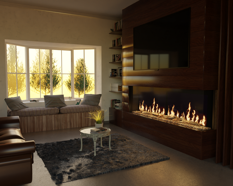 Modern Flames Orion 120" Multi-Sided Virtual Electric Fireplace