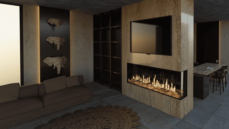 Modern Flames Orion 120" Multi-Sided Virtual Electric Fireplace