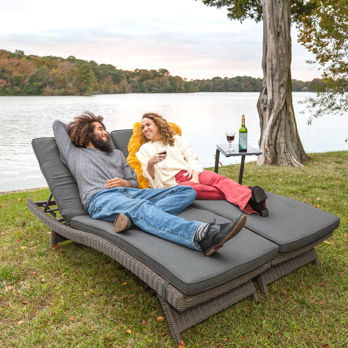 Palma Wicker Multi-Position Lounger