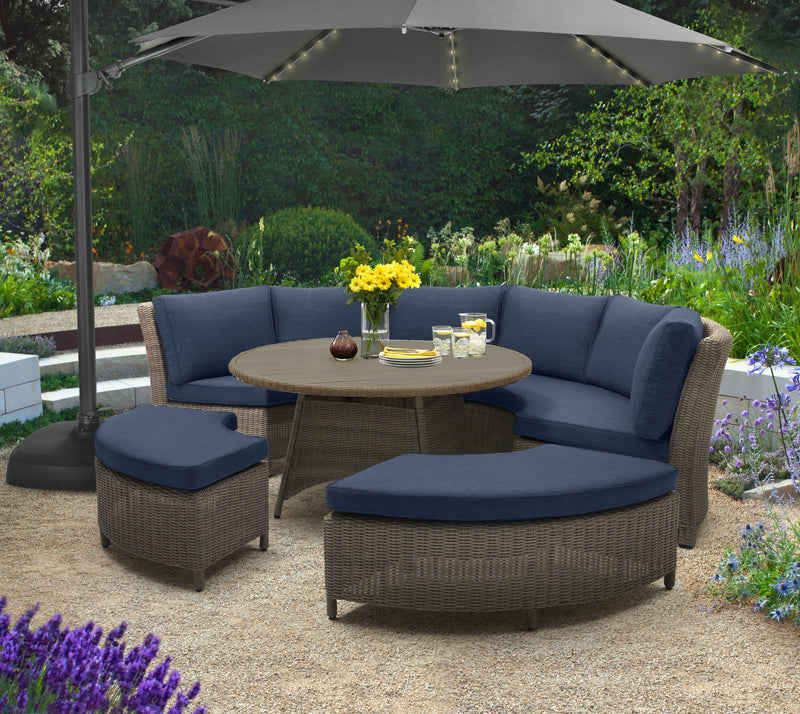 Palma Wicker Round Lounge Set