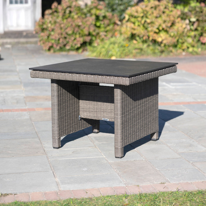 Palma Modular Wicker Corner Set with 37-inch Dining Table