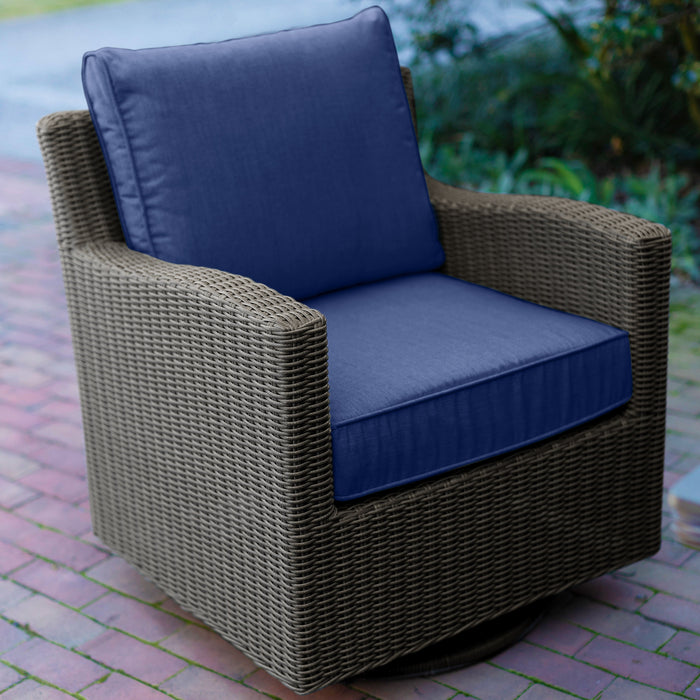 Palma Modular Wicker Corner Set with Swivel Glider