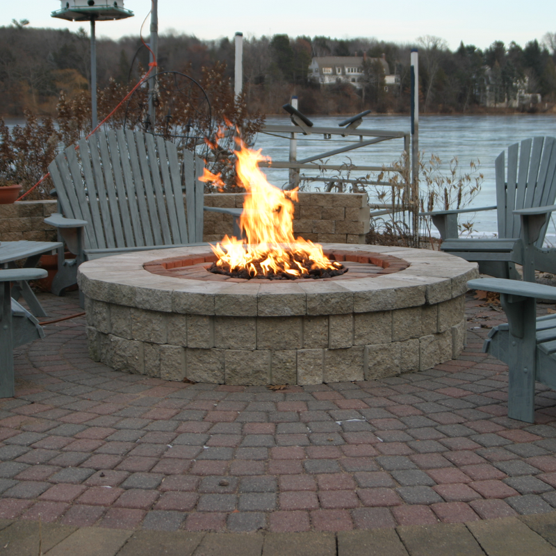 HPC Fire Round Bowl Fire Pit Insert - Electronic Ignition