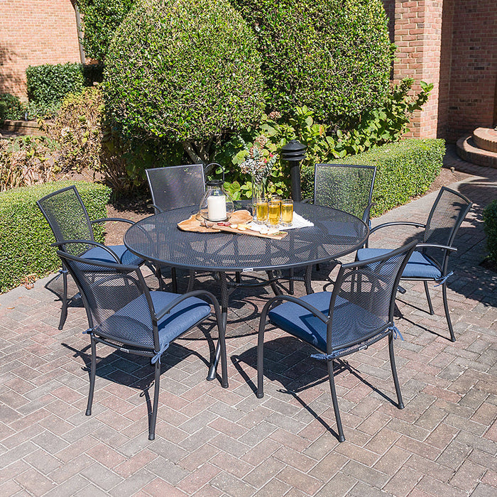 60-inch Round Mesh Top Table