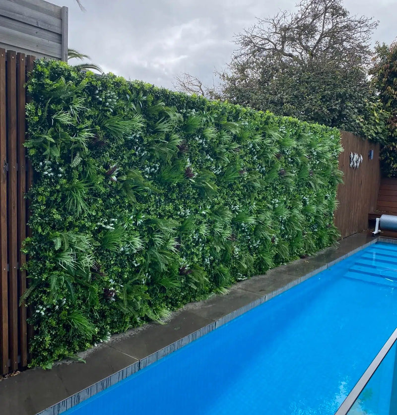 Ultra Luxury Tropical Vista Artificial Vertical Garden 40" x 40" 11SQ FT Commercial Grade UV Resistant