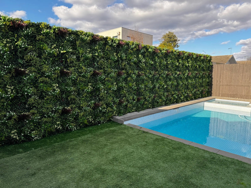 Lush Spring Artificial Vertical Garden Green Wall 40" x 40" 11SQ FT - Commercial Grade & UV Resistant