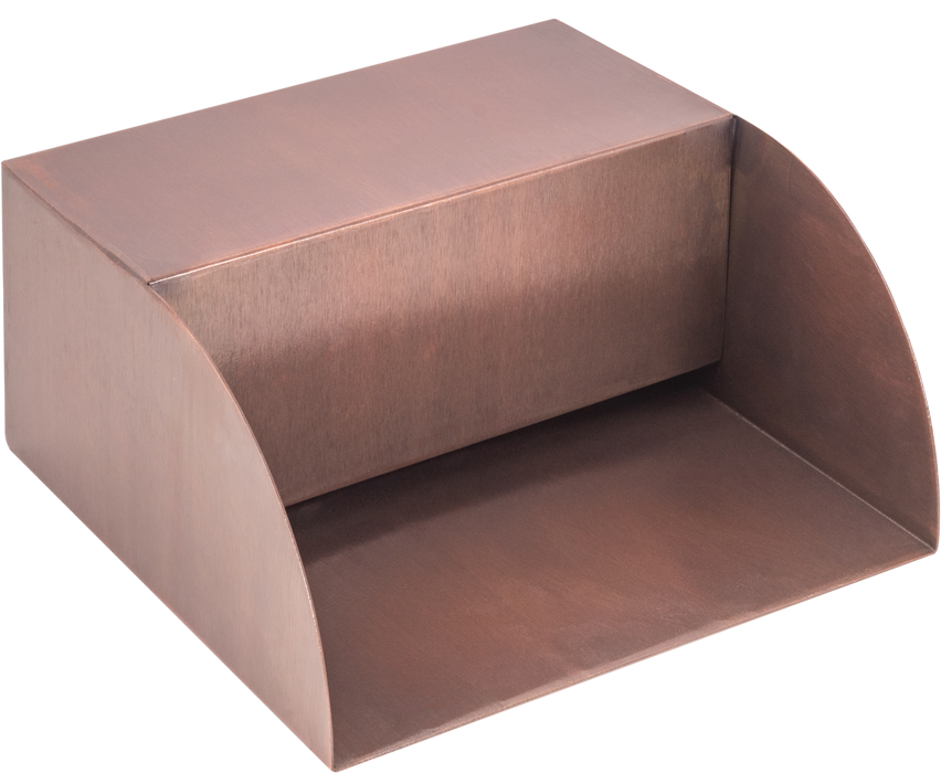 The Outdoor Plus Radius Water Scupper, Copper or Stainless Steel Water Scupper, Scupper for Pool, Commercial Water Scupper, Water Feature Decor