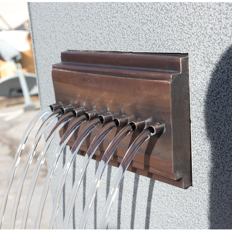 The Outdoor Plus Rain Fall Style Water Scupper - Copper or Stainless Steel