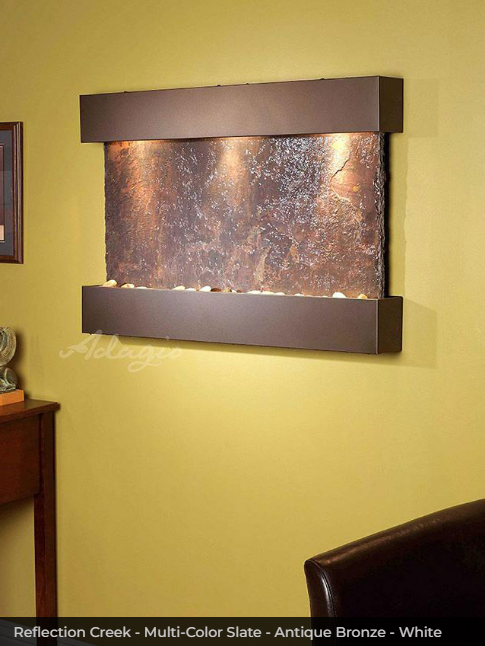 Adagio Water Features Reflection Creek Wall Fountain