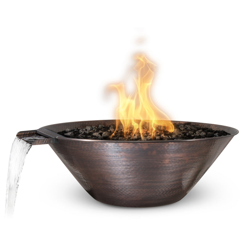 The Outdoor Plus Remi Fire & Water Bowl - Hammered Patina Copper