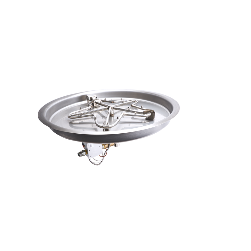 HPC Fire Round Bowl Fire Pit Insert - Electronic Ignition