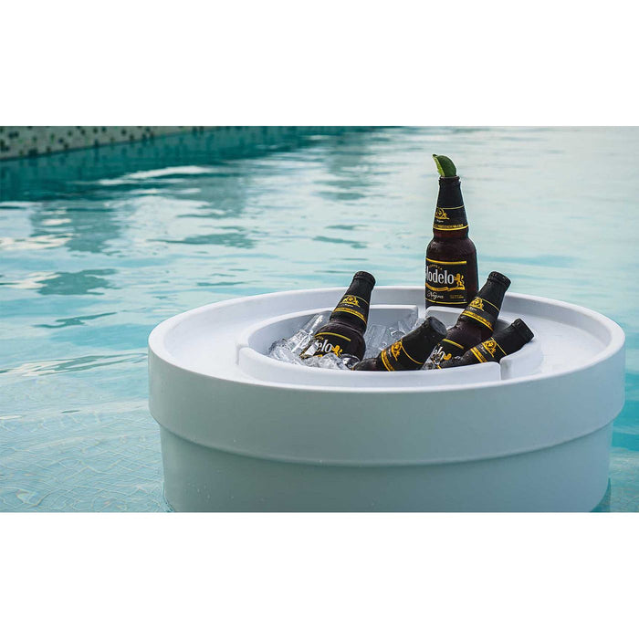 Ledge Lounger Signature Ice Basin, Beverage Cooler Ice Bin, Side Table with Ice Bin, Sun Shelf Ice Bucket, Tanning Ledge Ice Basin