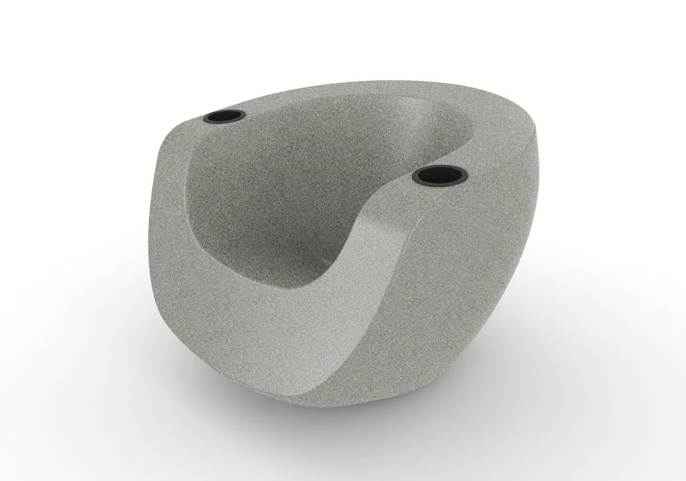 River Rock TenJam Moon Chair with Black cupholders