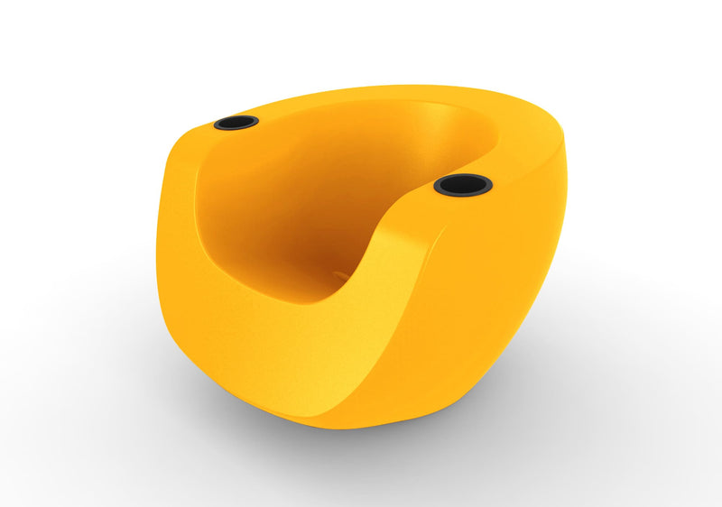 Yellow TenJam Moon Chair with Black cupholders