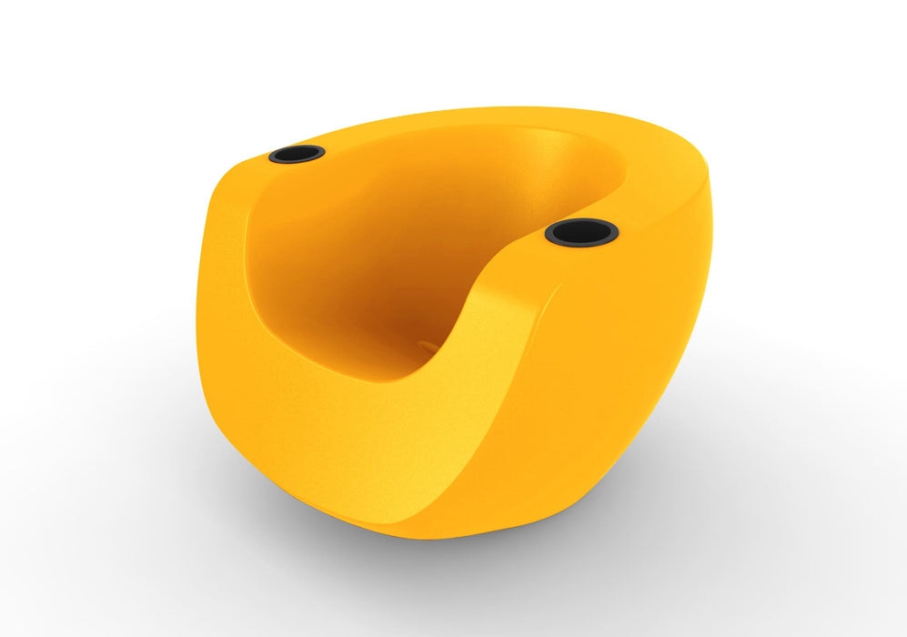 Yellow TenJam Moon Chair with Black cupholders