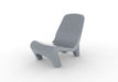 Gray Granite Freelo chair on a white background